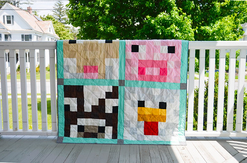 Minecraft Inspired Baby Quilt