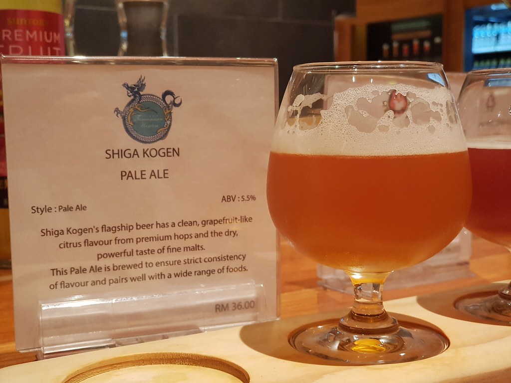 Pale Ale (Shiga Kogen) 5.5% Style Pale Ale @ Takumi Craft Beer at KL Lot 10