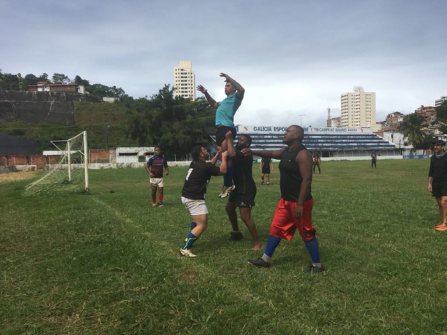 Treino do Rugby no Parque Santiago