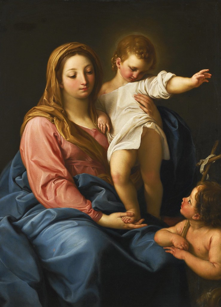 Pompeo Girolamo Batoni - The Madonna and Child with the Infant Saint John the Baptist