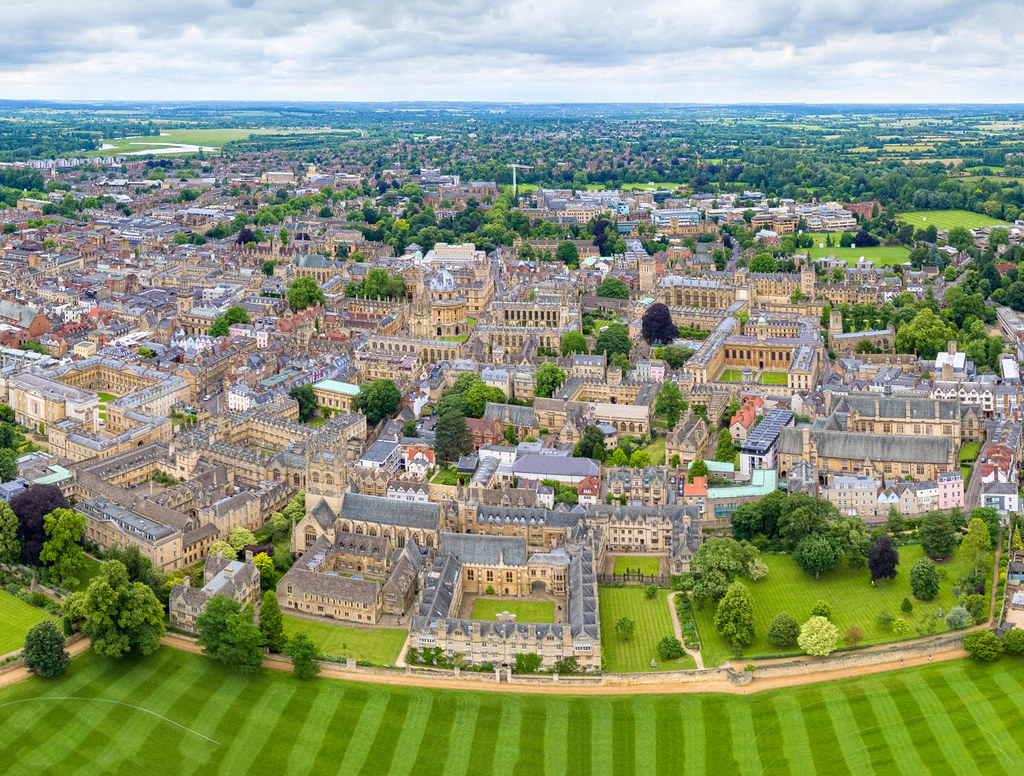 Aerial view of Oxford. Credit Chensiyuan