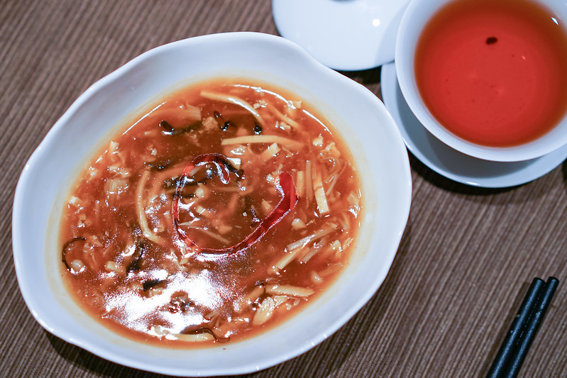 hot and sour soup at yellow pot