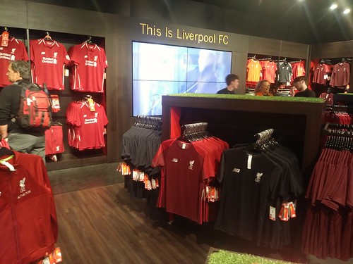 Liverpool Football Club retail store in St. John's Shopping Center, Liverpool