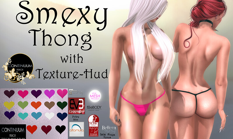 Continuum Smexy Thong with Texture-Hud - TeleportHub.com Live!
