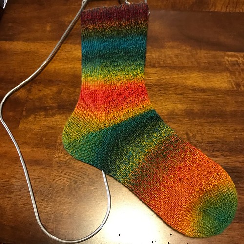 Nicole’s newest sock WIP - second sock to go!