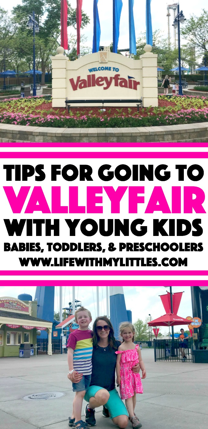 Going to Valleyfair with babies, toddlers, and preschoolers is so much fun and absolutely worth it! If you're planning a trip, check out these tips for going to Valleyfair with young kids!