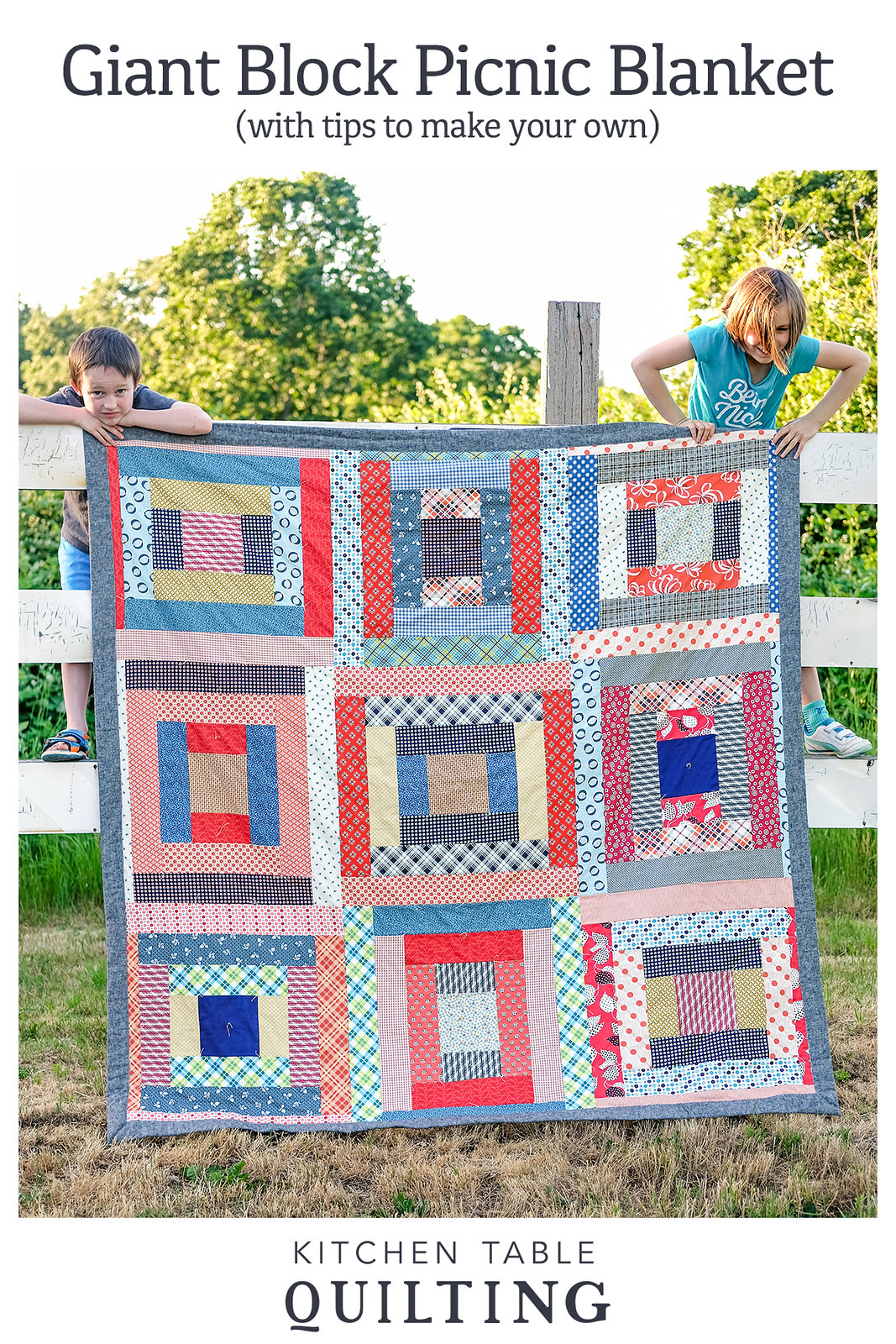 May Giant Block Quilt - Denyse Schmidt Picnic Quilt
