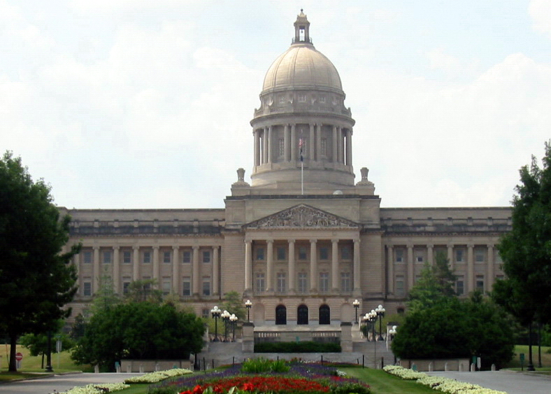 Kentucky State Capitol Building, Frankfort, Kentucky. Photo taken on July 20, 2002.