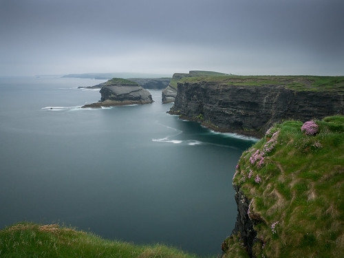 cliffs kilkee clare longexposure olympus coast ireland atlantic ocean morning