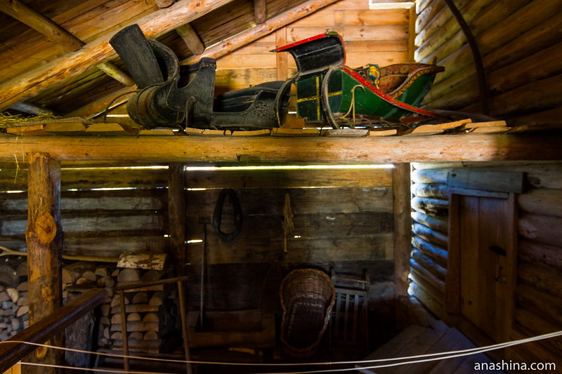 Сани для выезда в город, Музей деревянного зодчества, Суздаль