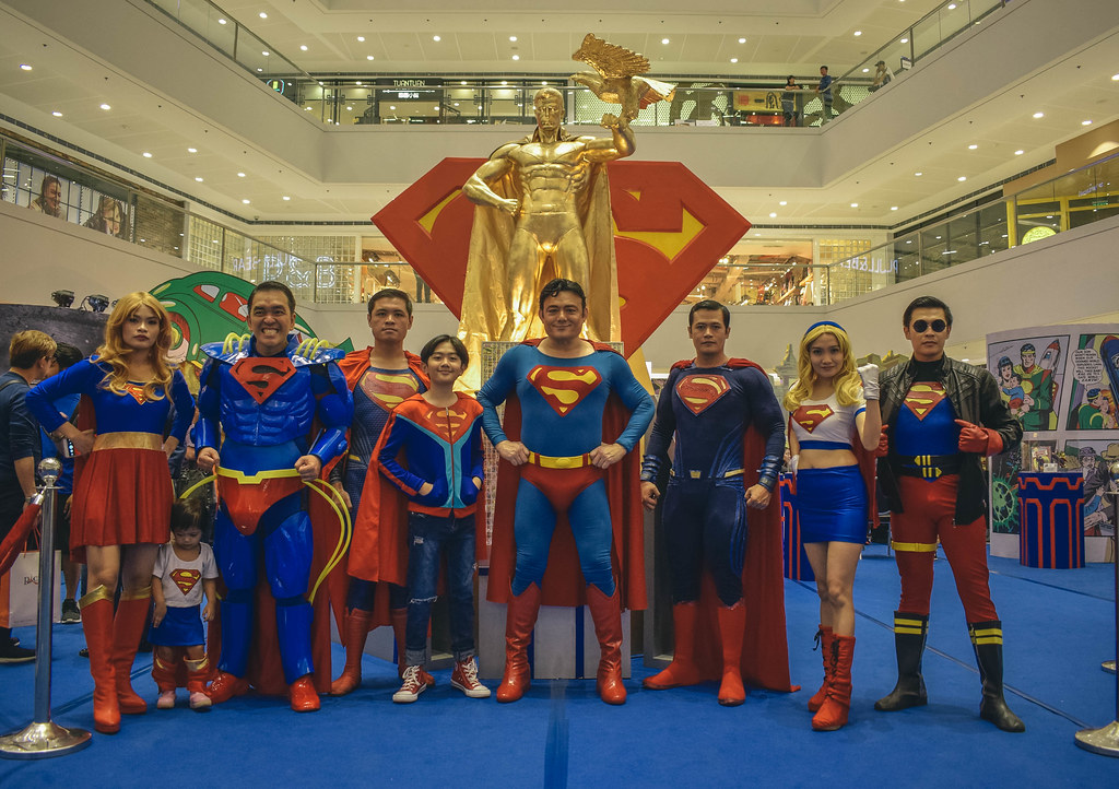 Superman Cosplayers at the event