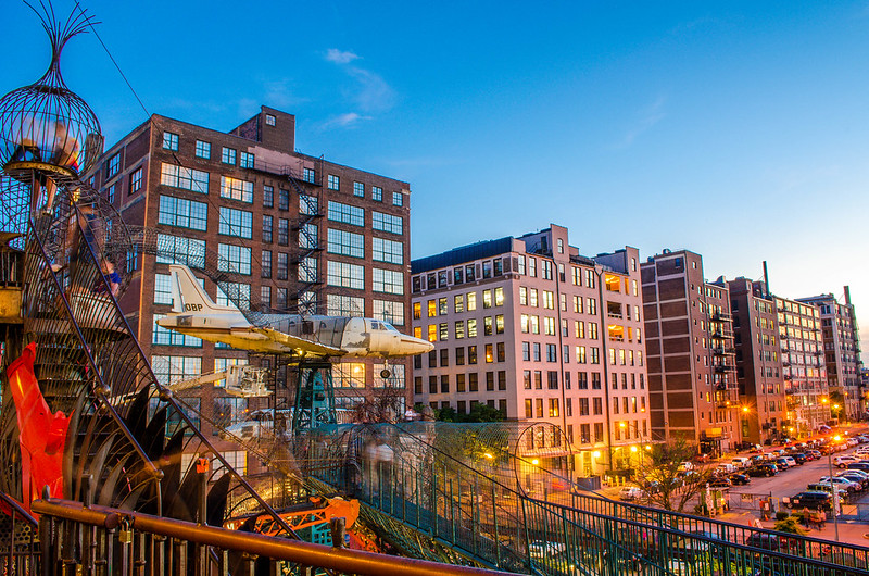 St Louis City Museum - The Yard at Sunset