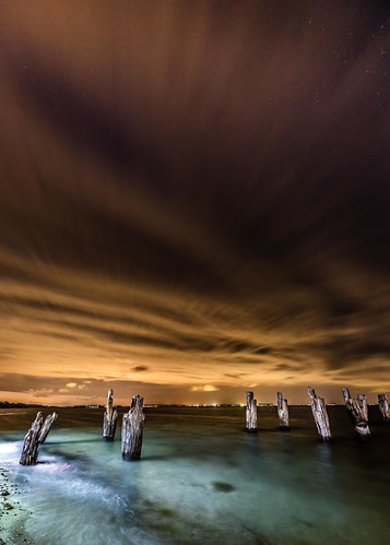 canon cliftonsprings curlewis jetty lightpainting night sunset victoria australia au