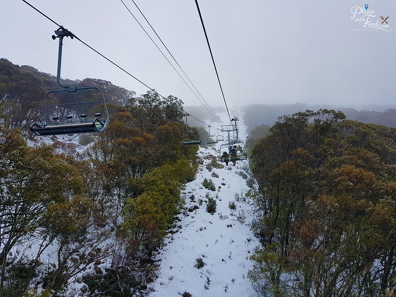 mount buller ski lift view