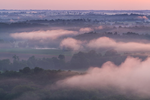 kentucky marioncounty dawn farmland fog sunrise woods mist landscape