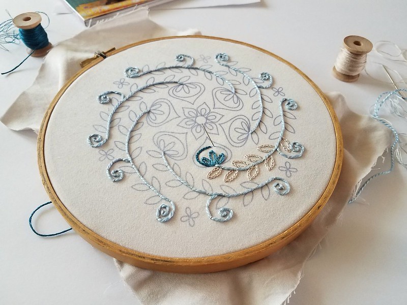 stitching for Mandalas to Embroider book review for Feeling Stitchy by floresita