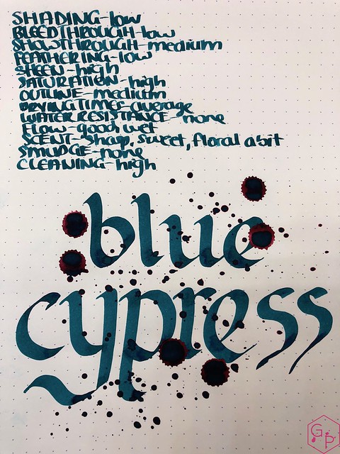 Blackstone Blue Cypress Ink Review @AppelboomLaren 9