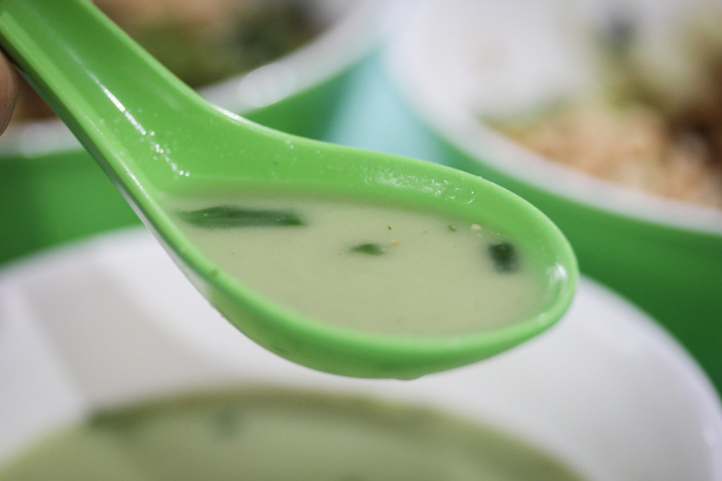 Traditional Hakka Lui Cha Spoon of Soup