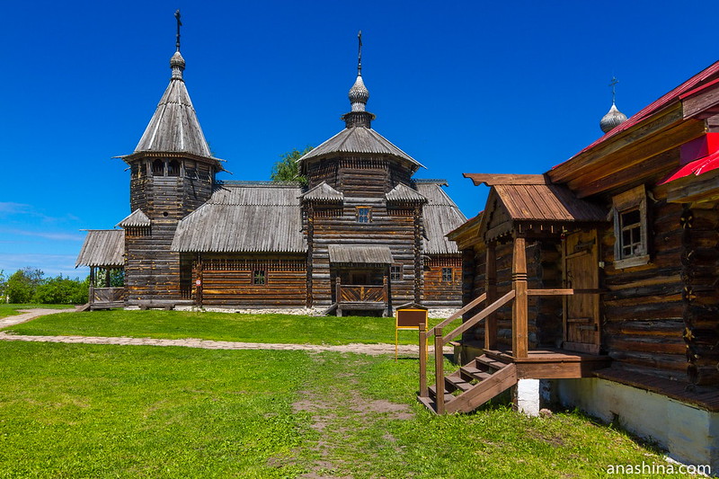 Воскресенская церковь, музей деревянного зодчества, Суздаль