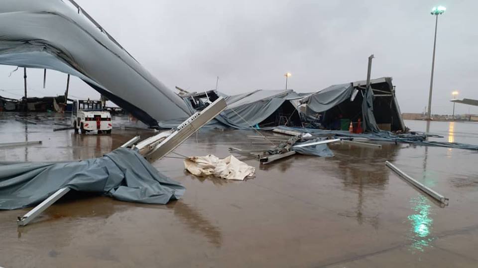L'Aéroport International Blaise Diagne submergé par les fortes pluies, des avions cloués au sol et même détruits (5)