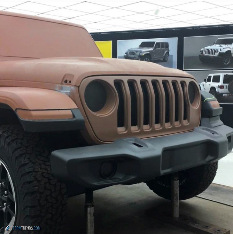 Jeep Wrangler JL clay model