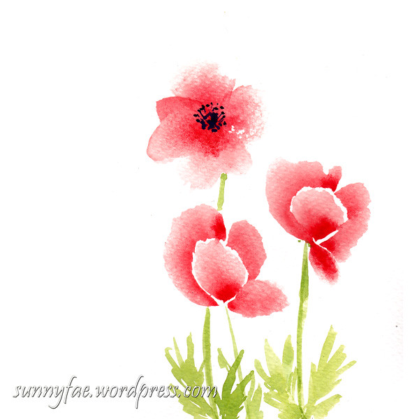 simple poppies