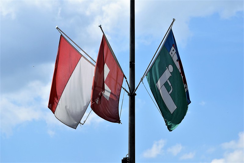 1st August flags Feldbrunnen 22.07.2018