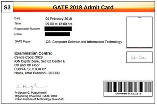 GATE Admit card
