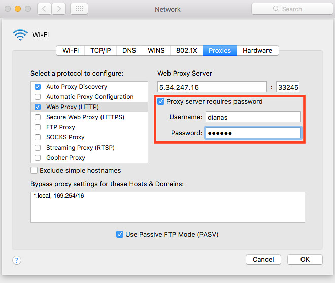 step6 how to configure Safari browser for proxies