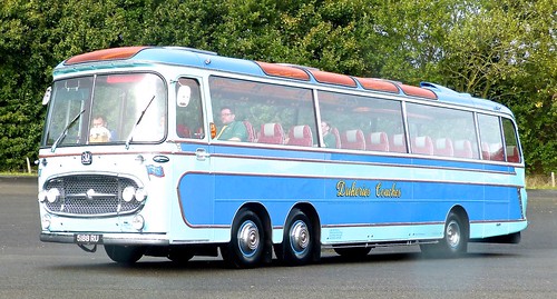 5188 RU ‘Johnson Brothers Tours’, liveried as ’Dukeries Coaches’. Bedford VAL 14 / Plaxton Panorama on Dennis Basford’s railsroadsrunways.blogspot.co.uk’