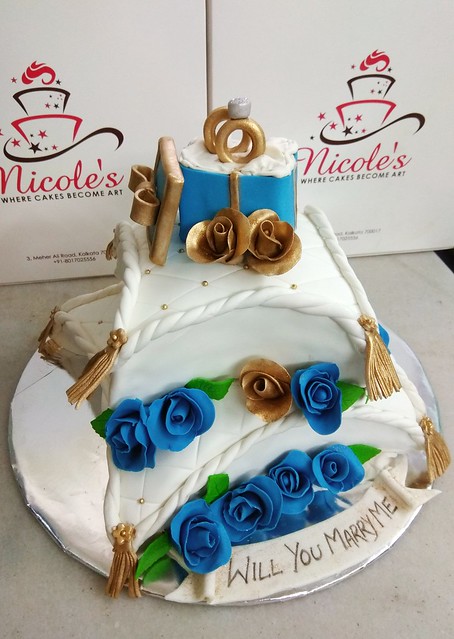 Double Chocolate Truffle Cake#Engagement by Nicole Vincent of Nicole's