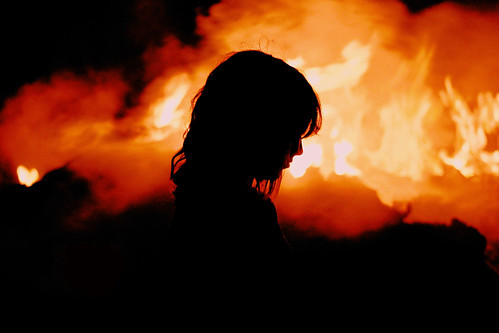 in the flames // silhouette & portrait by eva michie