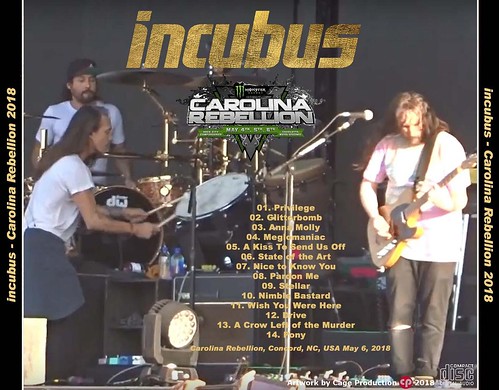 Incubus-Carolina Rebellin 2018 back