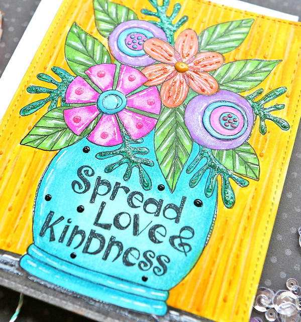 spread love and kindness close up