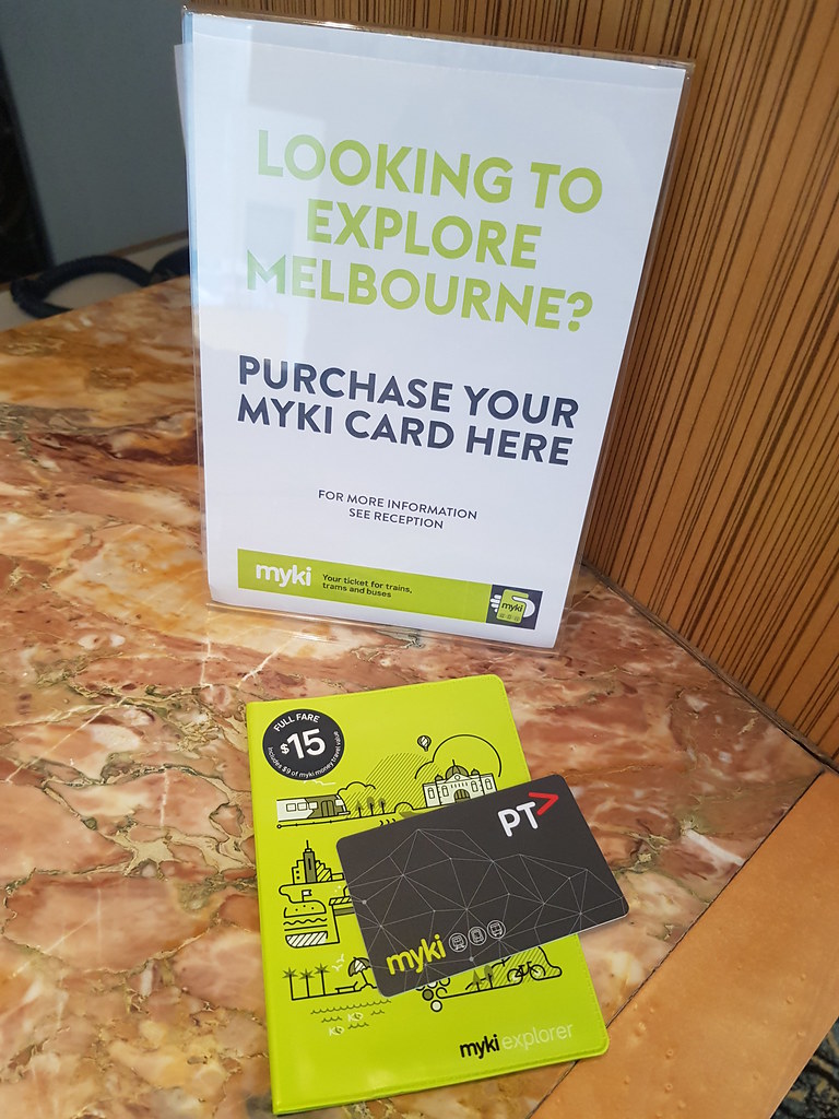 MyKI Card @ Park view Hotel St.Kilda Road Melbourne Australia