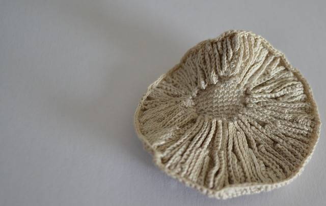 Crochet brooch - Mushroom