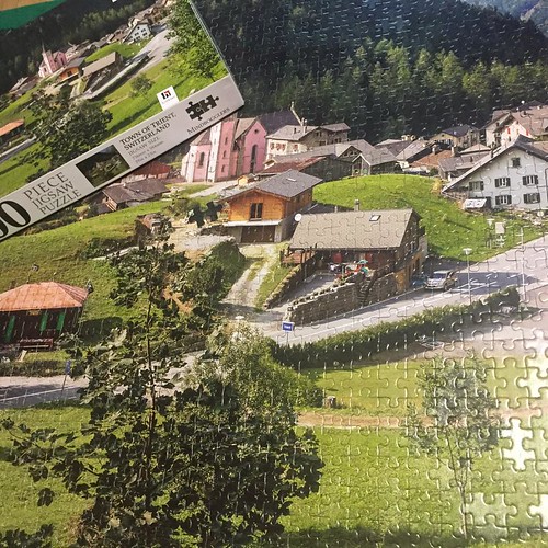 puzzle of swiss village