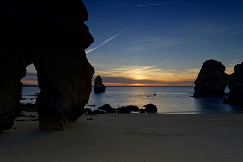 dawn sunrise sea ocean atlantic longexposure wideangle dslr fullframe sky portugal beach coast algarve lagos