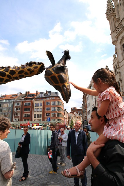 De giraffen van Teatro Pavana @ De Langste Dag in Leuven (23/06/2018)