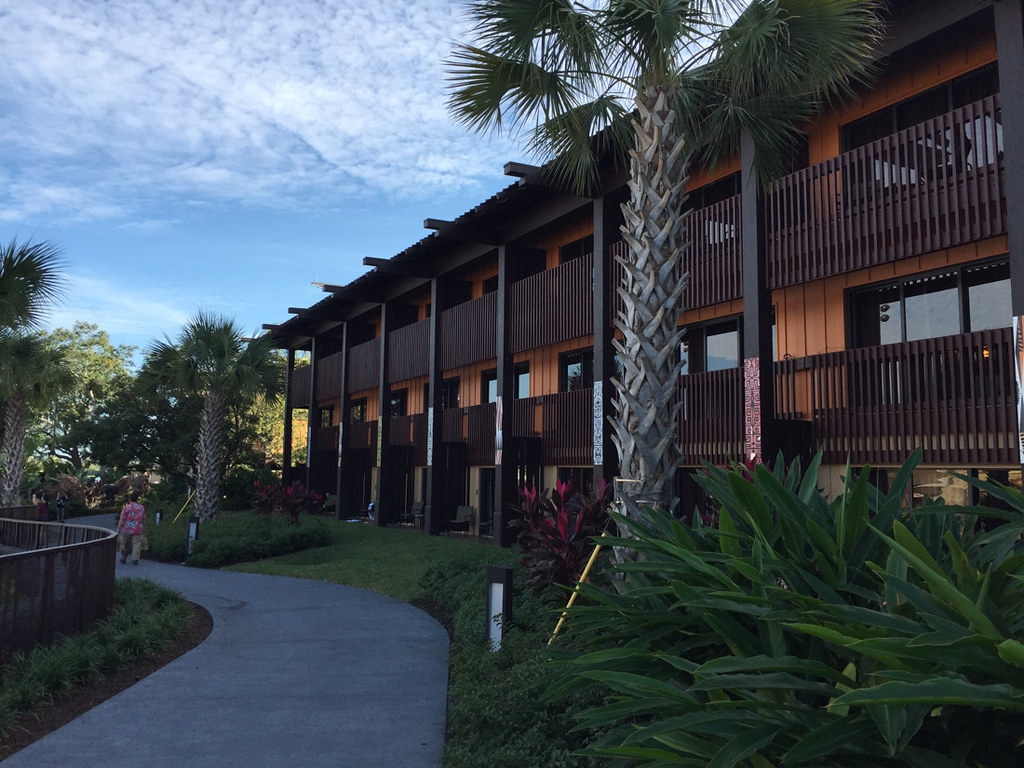 Hotel Room Exteriors at Disney Polynesian