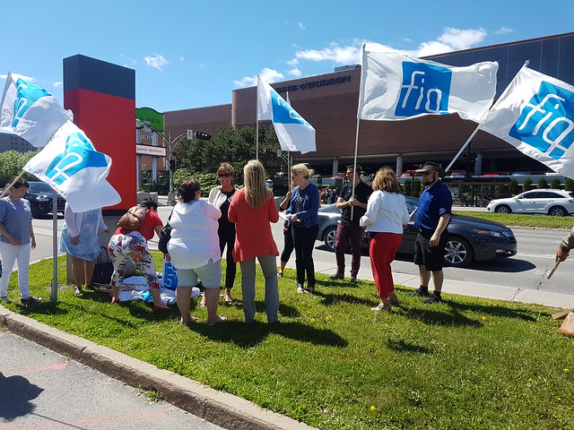 2018-06-22 - Manifestation au CHU de Québec