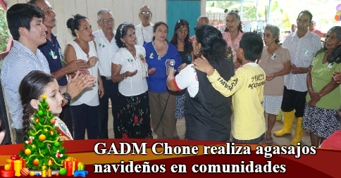 GADM Chone realiza agasajos navideños en comunidades