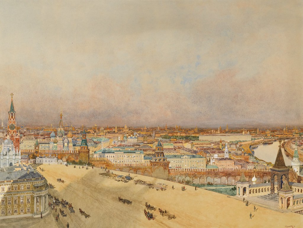 Franz Kopallik «View of Moscow», 1898 г.