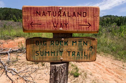 Big Rock Mountain Summit Trail sign - 02