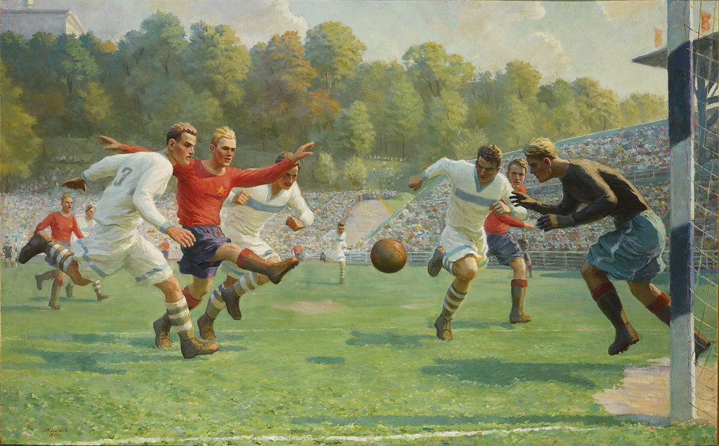 Андрей Коротков «Футбольный матч», 1949 г.