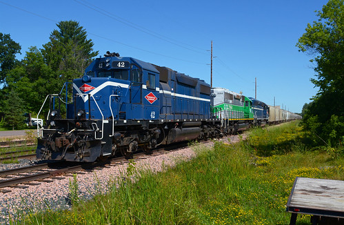 northern pgr progressive rail new auburn wisconsin emd sd382 42 sand train railroad locomotive engine mns cnw citx wi