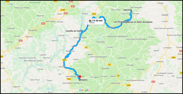 9. Auvernia: Besse-et-Saint-Anastaise, Lac Pavin, Murol, Chateau de Val. - De viaje por Francia: diarios, viajes y excursiones en coche. (1)