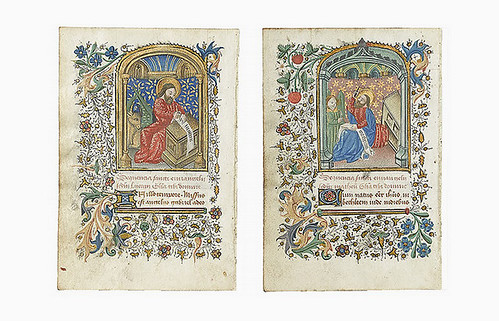 illuminated manuscript pages