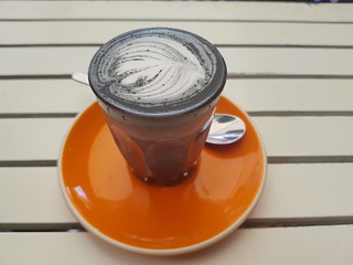 Charcoal Latte at Little Clive