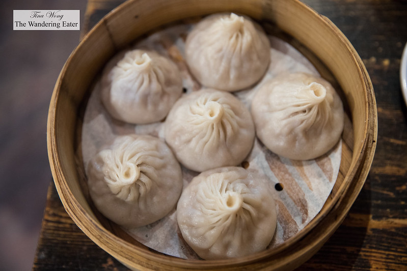 Pork xiao long bao (小籠包; soup dumplings)